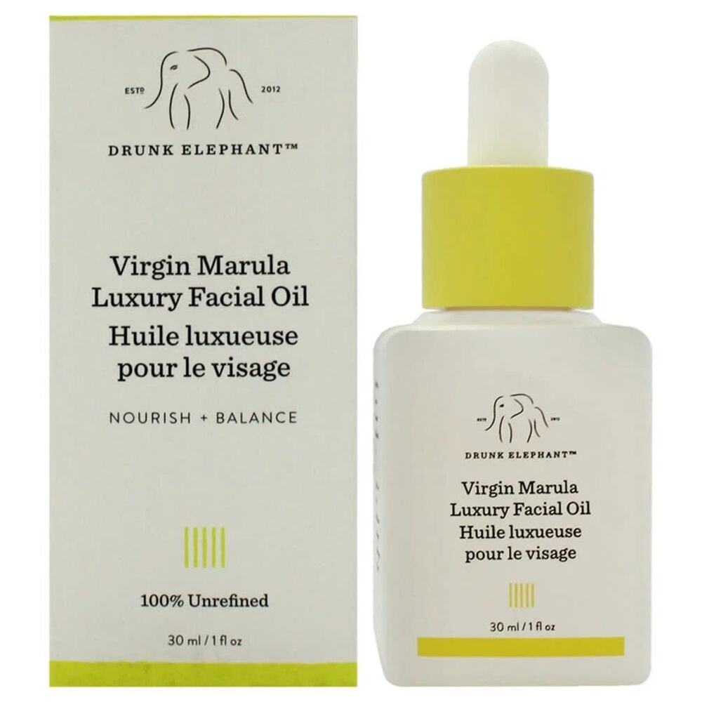 Drunk Elephant Virgin Marula Luxury Facial Oil, 1 fl oz/30 ml NEW & BOXED